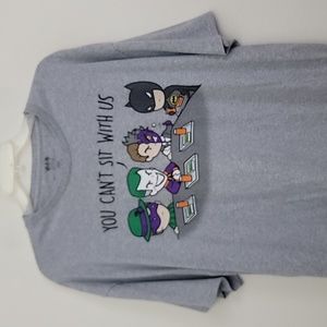 Batman & Villains Gray Graphic Short Sleeve T-Shirt 2XL